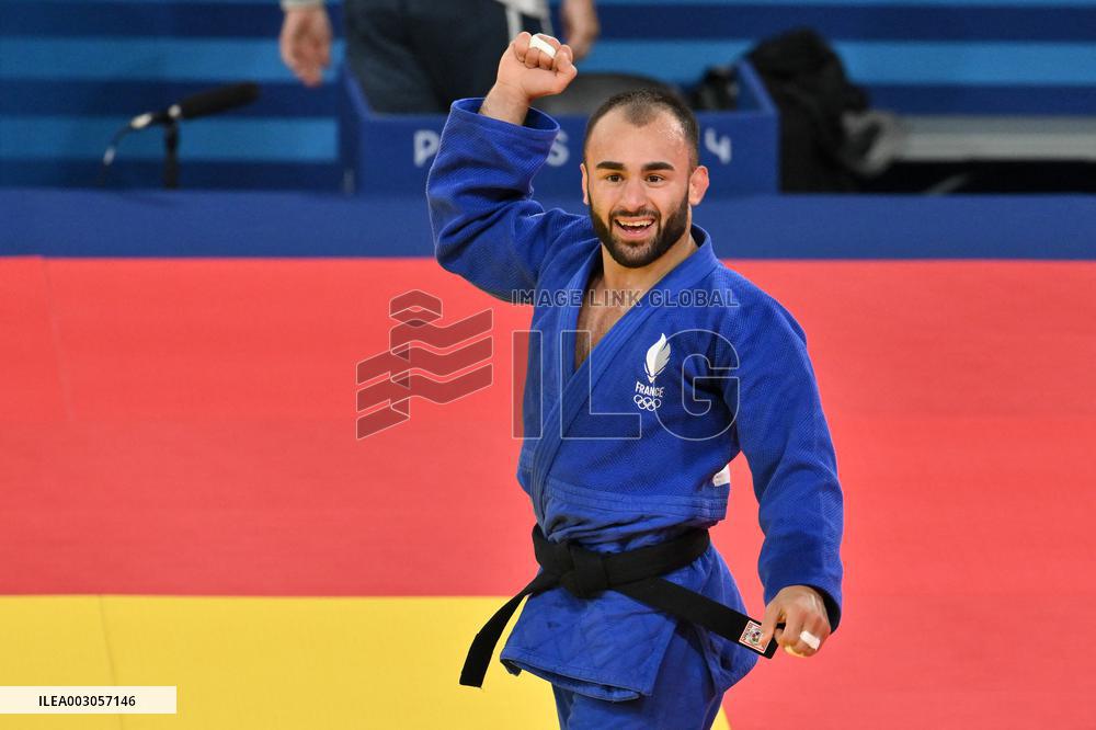 Paris 2024 - Judo - Men’s -60kg - Luka Mkheidze Wins Silver