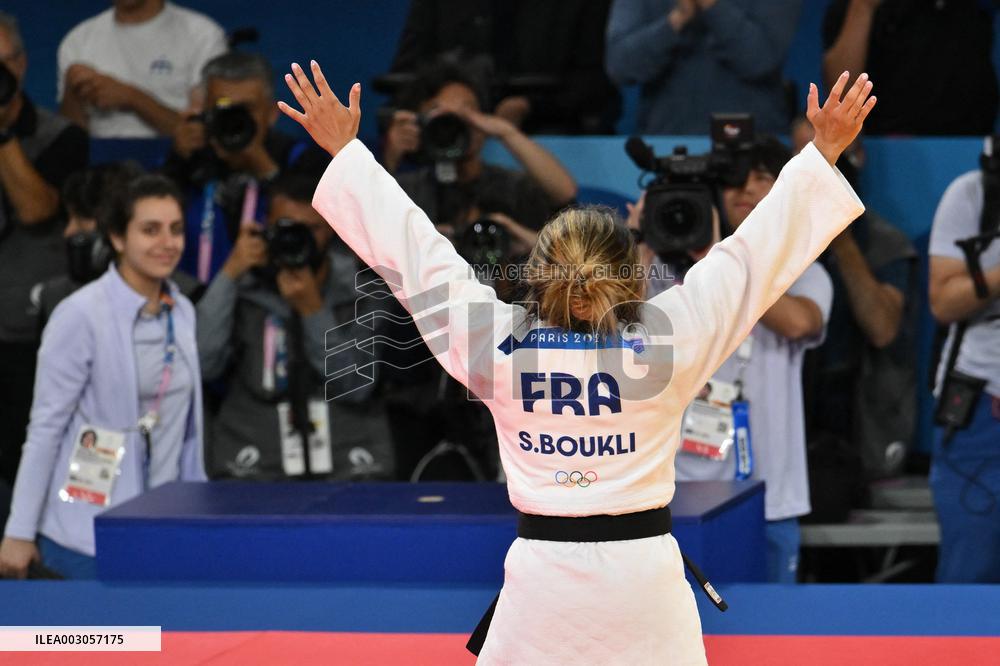 Paris 2024 - Judo - Women -48 kg - Shirine Boukli Wins Bronze