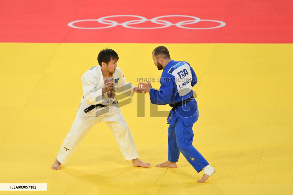 Paris 2024 - Judo - Men’s -60kg - Luka Mkheidze Wins Silver
