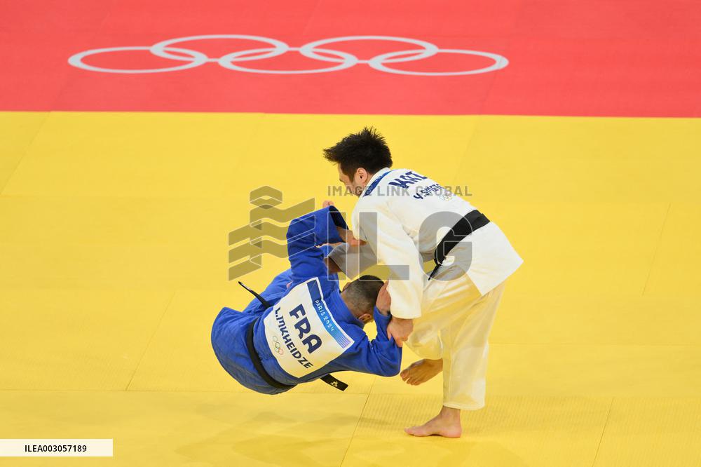 Paris 2024 - Judo - Men’s -60kg - Luka Mkheidze Wins Silver