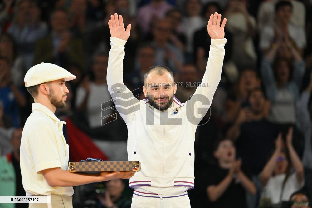 Paris 2024 - Judo - Men’s -60kg - Luka Mkheidze Wins Silver