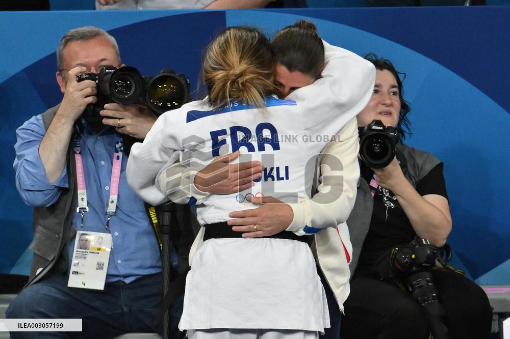 Paris 2024 - Judo - Women -48 kg - Shirine Boukli Wins Bronze