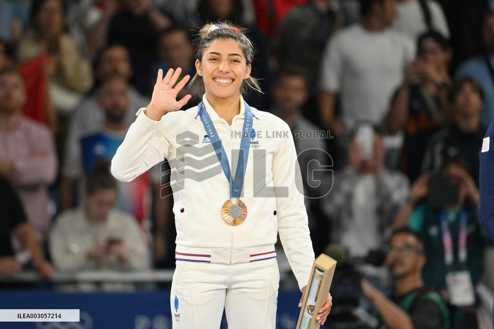 Paris 2024 - Judo - Women -48 kg - Shirine Boukli Wins Bronze