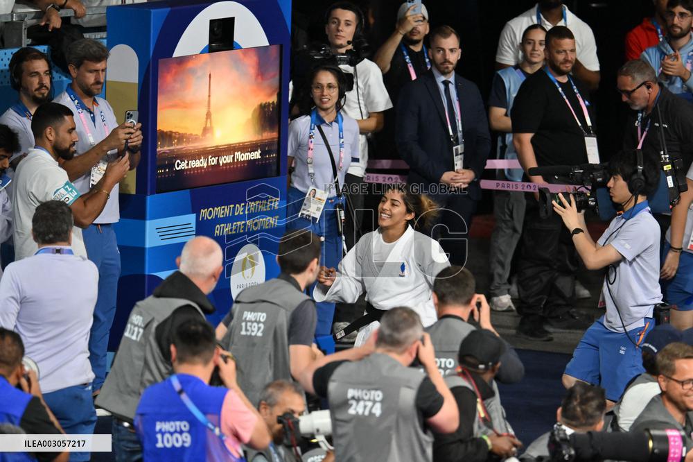 Paris 2024 - Judo - Women -48 kg - Shirine Boukli Wins Bronze