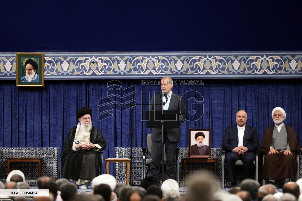 New President Masoud Pezeshkian Receives His Mandate - Tehran