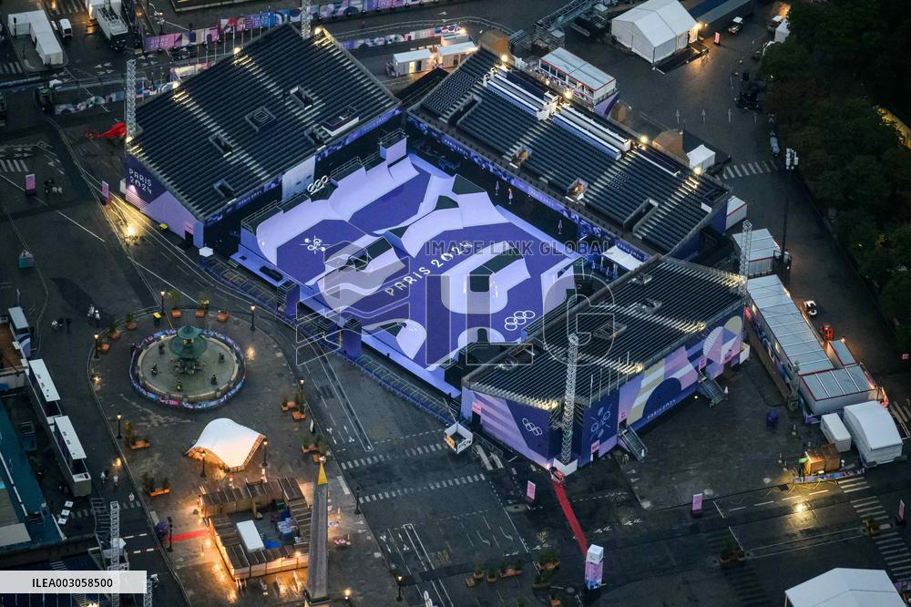 (PARIS2024)FRANCE-PARIS-OLY-OPENING CEREMONY-AERIAL VIEW