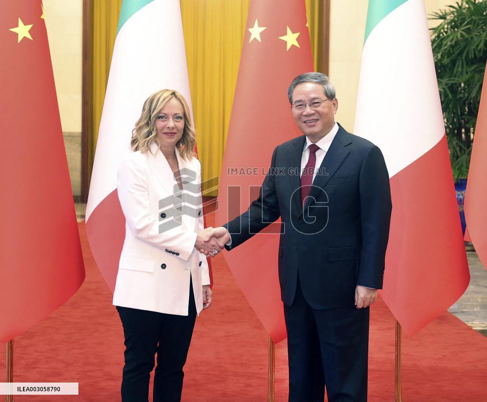 CHINA-BEIJING-LI QIANG-ITALY-PM-TALKS (CN)