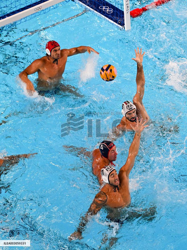 (PARIS2024) FRANCE-SAINT-DENIS-OLY-WATER POLO
