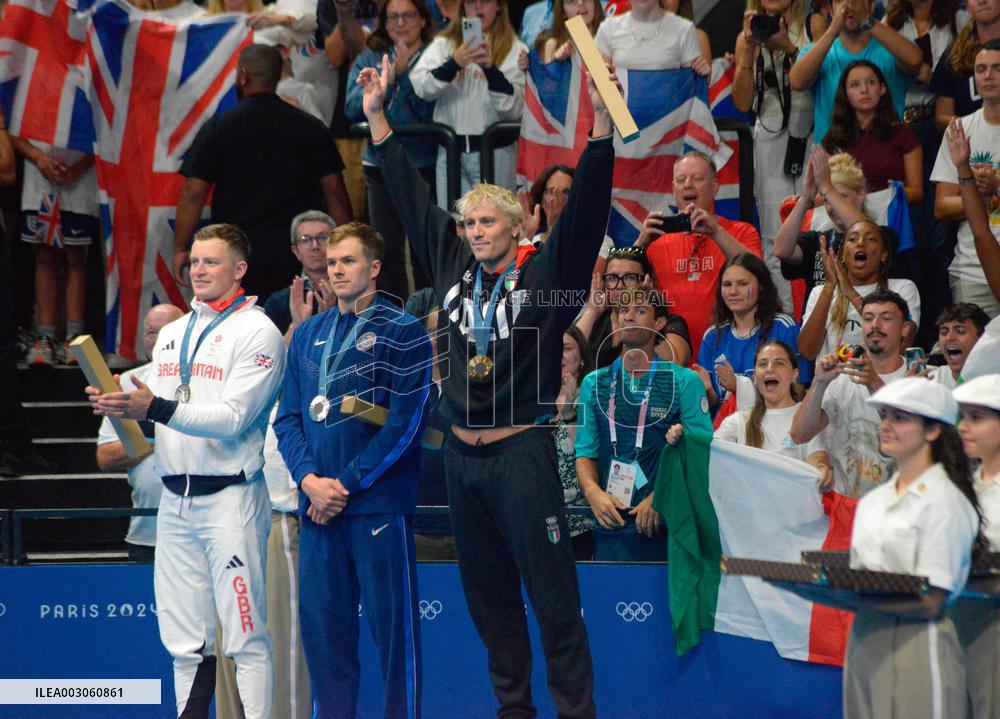 Olympic Games Paris 2024 - Swimming - Men's 100m Breaststroke Final