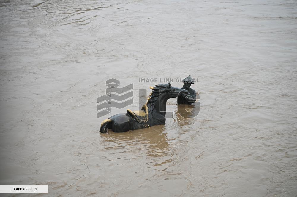 Pier Sculpture Flooded in Jilin