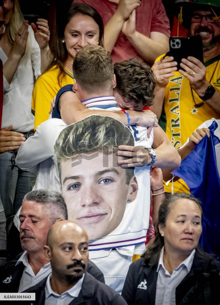Paris 2024 - 400m Medley - Leon Marchand Wins Gold And Beats Olympic Record