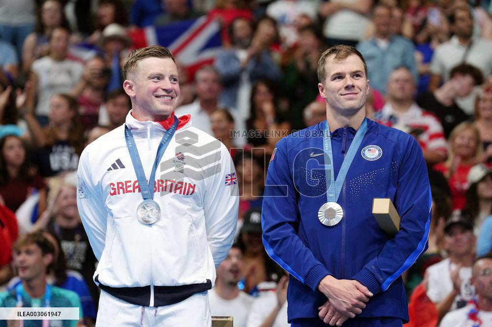 Paris 2024 - Men's 100m Breaststroke - Nicolo Martinenghi Wins Gold