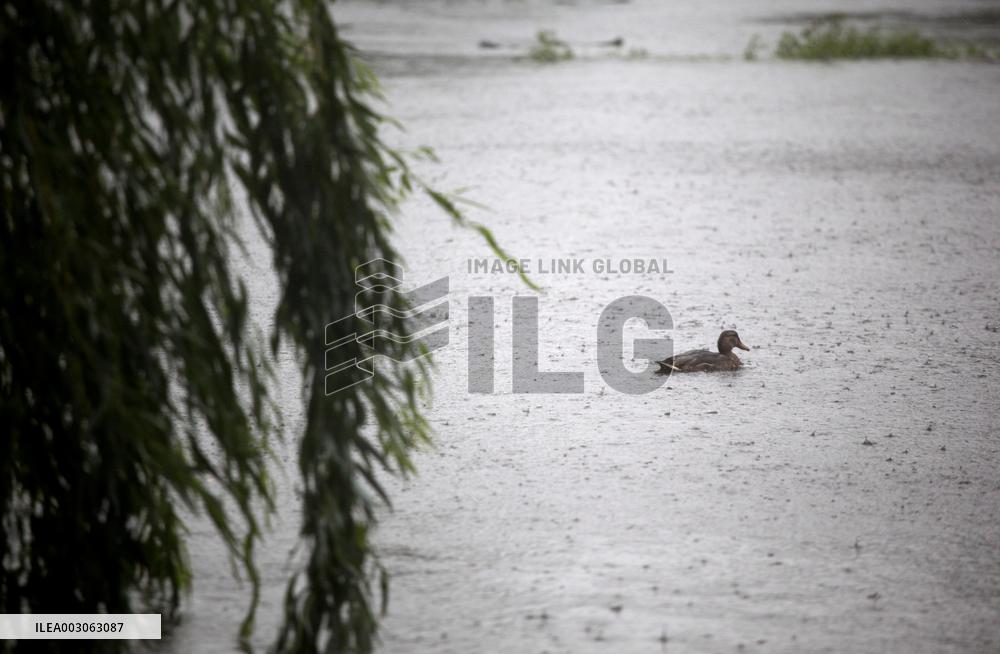 Rain and storm in Riga