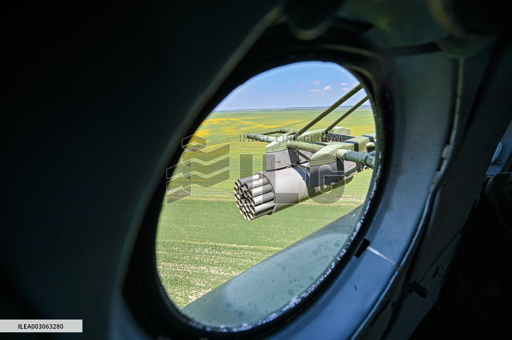 Pilots of 16th Brody Separate Army Aviation Brigade