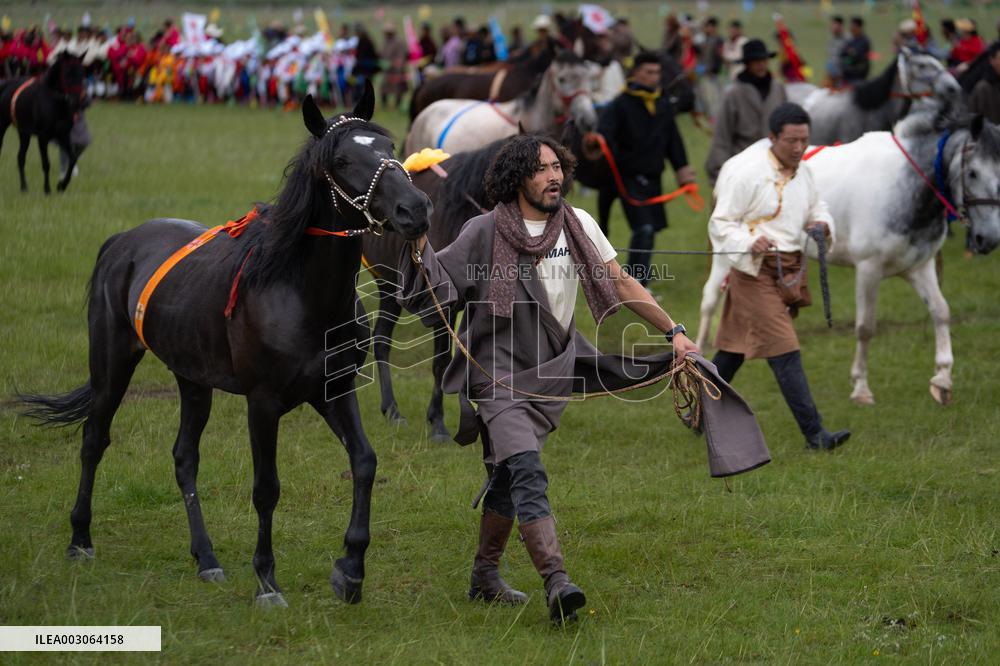 (SichuanMosaics)CHINA-SICHUAN-GRASSLAND-RURAL FOLK EVENT (CN)