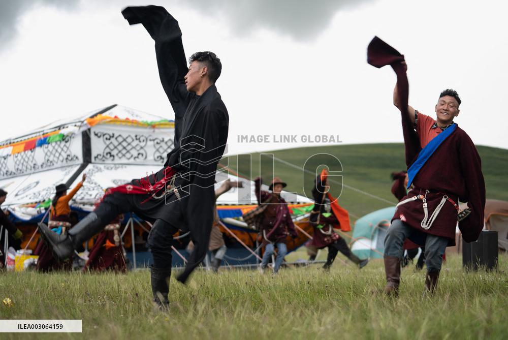 (SichuanMosaics)CHINA-SICHUAN-GRASSLAND-RURAL FOLK EVENT (CN)