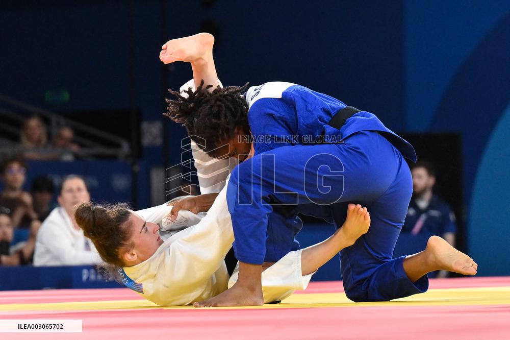 Paris 2024 - Judo - Sarah Leonie Cysique of France Wins Bronze