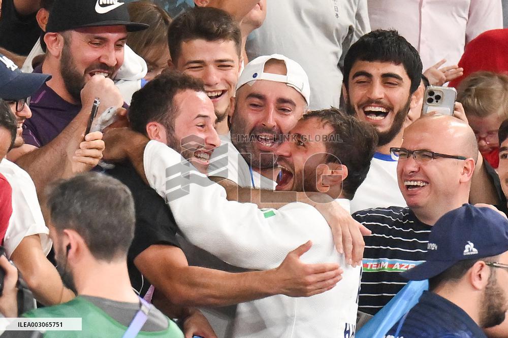 Paris 2024 - Judo - Hidayat Heydarov of Azerbaidjan Wins Gold