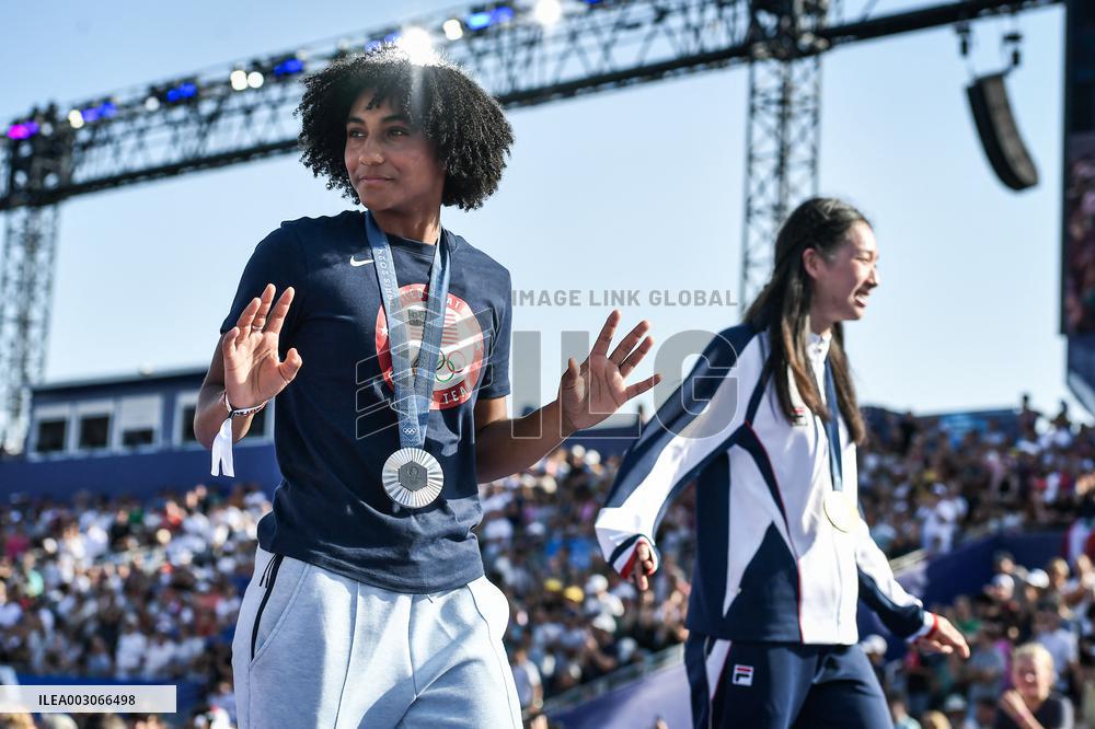 Paris 2024 - Fans welcome medalists at the Parc des Champions in Paris FA