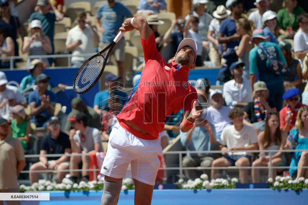 Paris 2024 - Novak Djokovic Ends Rafael Nadal's Singles Run