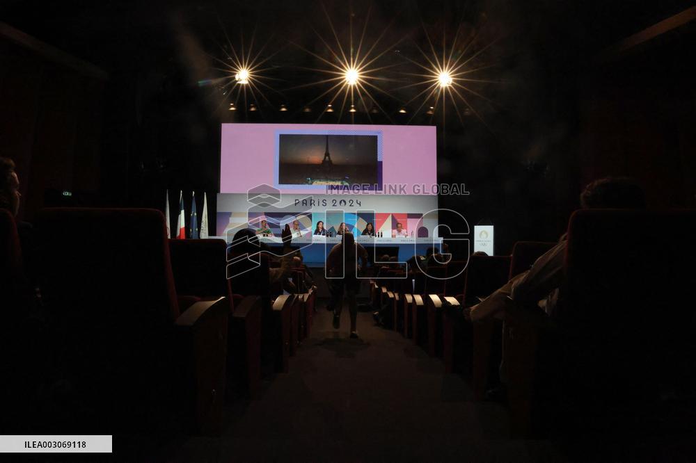 (PARIS2024)FRANCE-PARIS-OLY-TRIATHLON-POSTPONEMENT-PRESS CONFERENCE