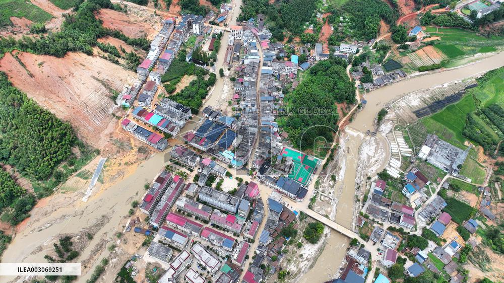 (SpotNews)CHINA-HUNAN-ZIXING-BAMIANSHAN YAO TOWNSHIP-TYPHOON GAEMI (CN)