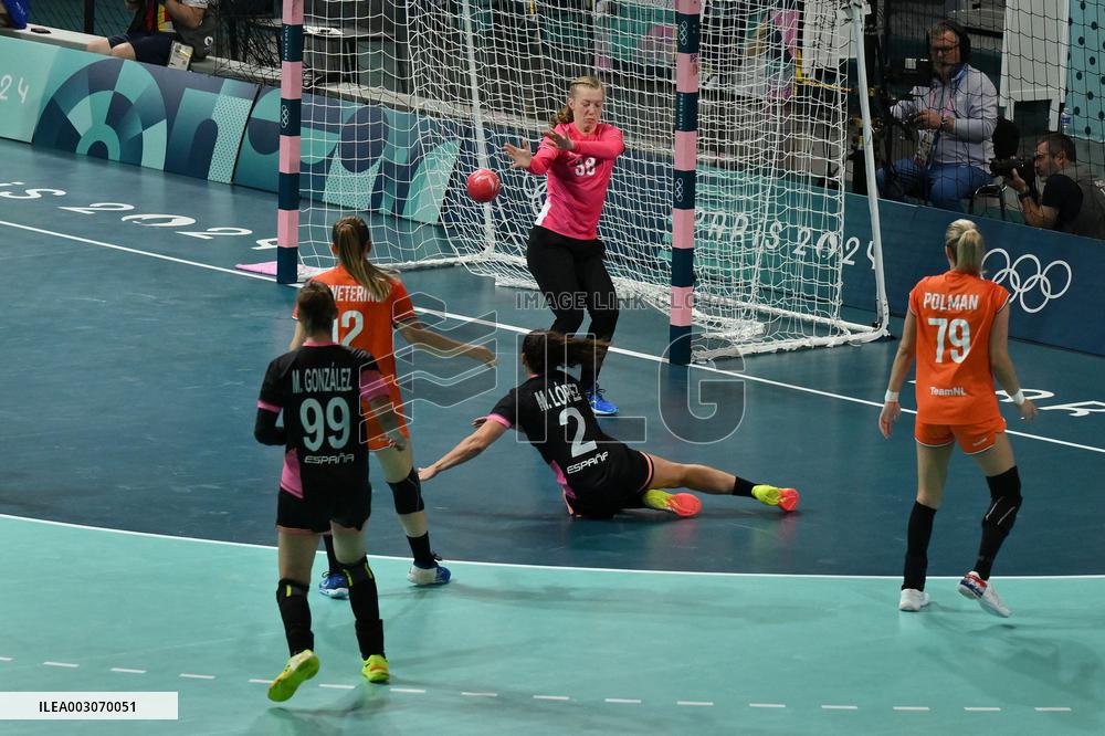 Paris 2024 - Handball - Netherlands v Spain