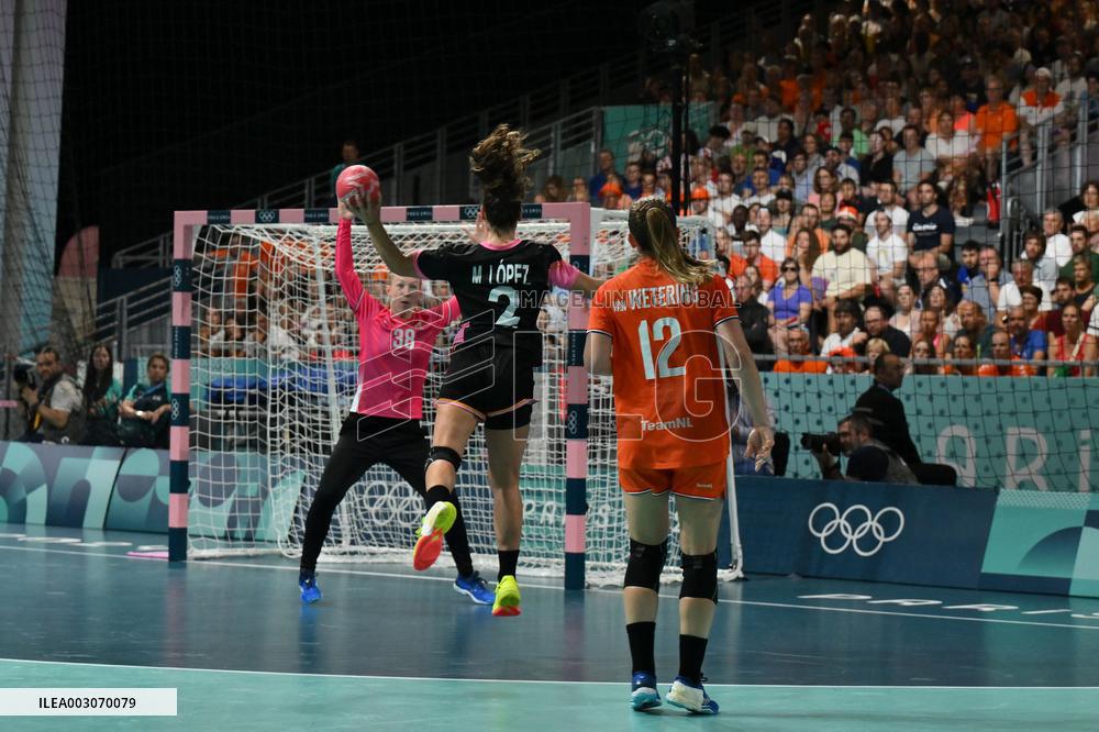Paris 2024 - Handball - Netherlands v Spain
