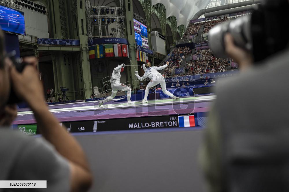Paris 2024 - the women's epee team Semi final - France v Poland