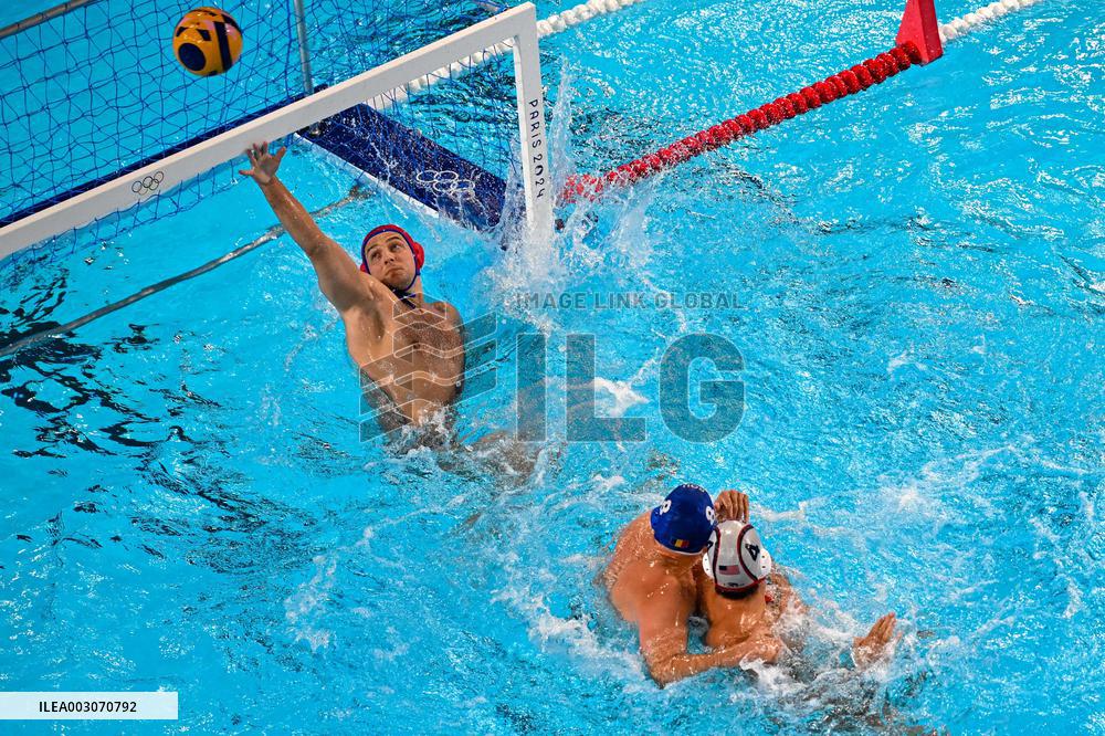 (PARIS2024) FRANCE-SAINT-DENIS-OLY-WATER POLO