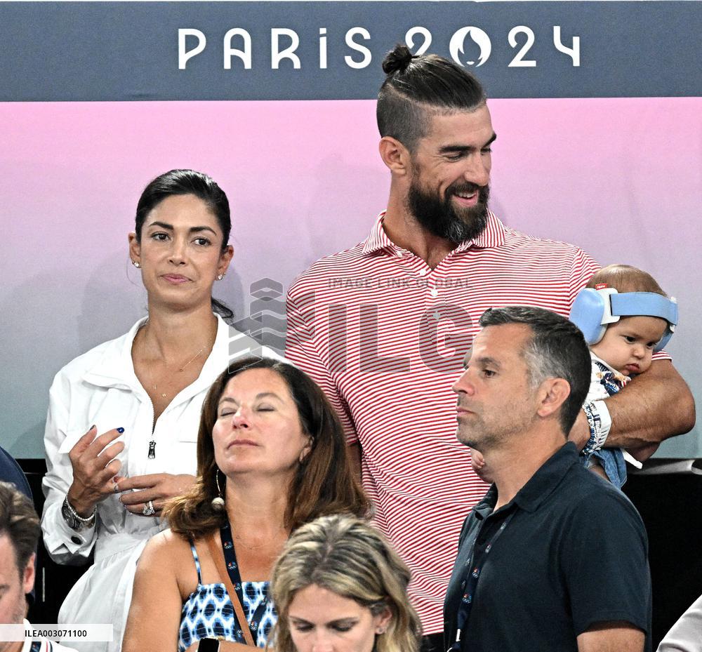 aris 2024 - Gymnastic - Michael Phelps In The Stands