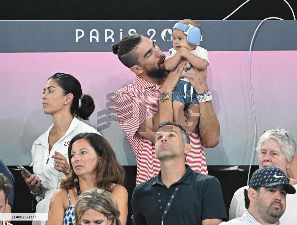 aris 2024 - Gymnastic - Michael Phelps In The Stands