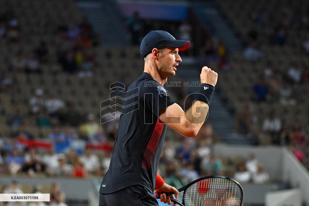 Paris 2024 - Tennis - Murray And Evans v Vligen And Gille