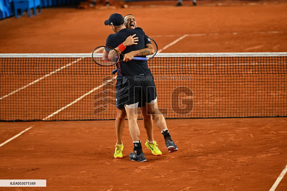 Paris 2024 - Tennis - Murray And Evans v Vligen And Gille