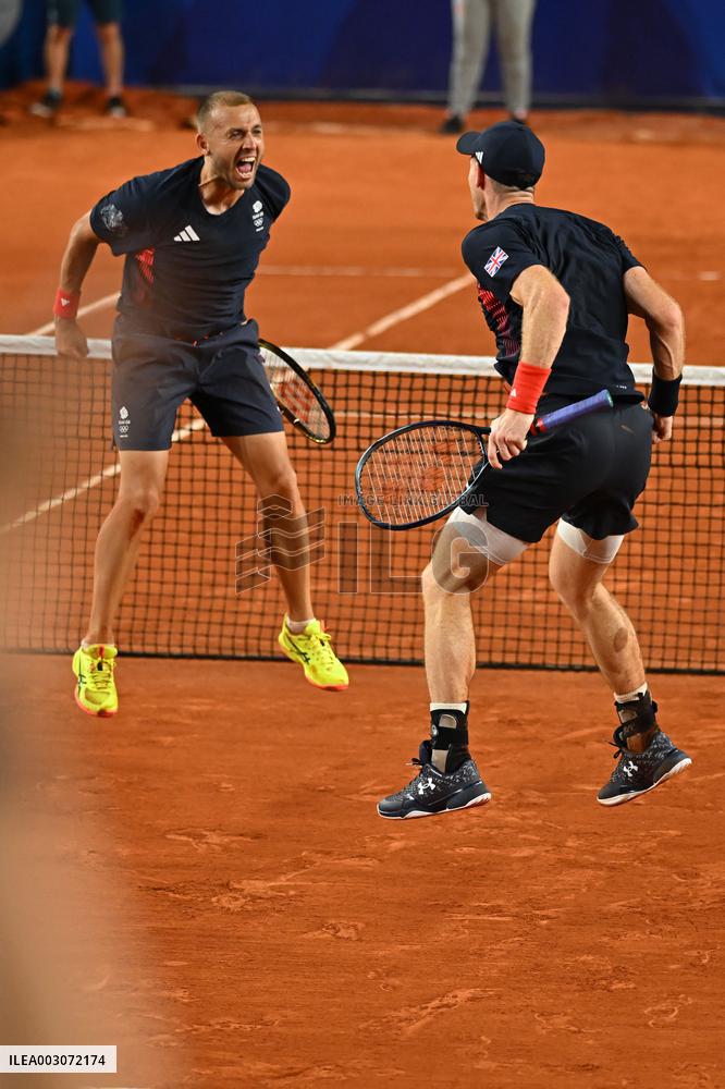Paris 2024 - Murray And Evans Reach Doubles Quarter-Finals