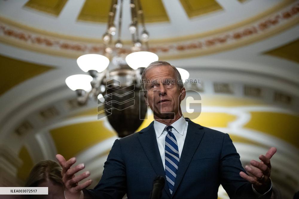 Senate Democrats And Republicans Press Conferences - Washington