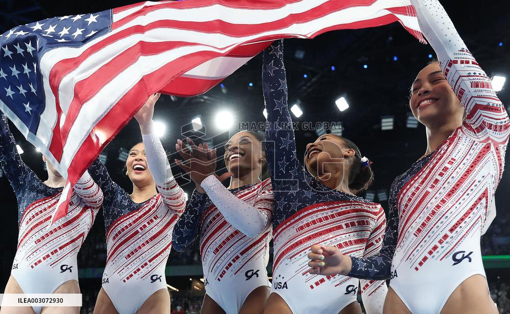 Paris 2024 - Women's Gymnastics - Team USA Takes Gold