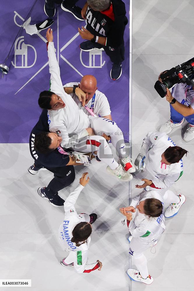 Paris 2024 - Team Italy Wins Gold In Women's Epee Team