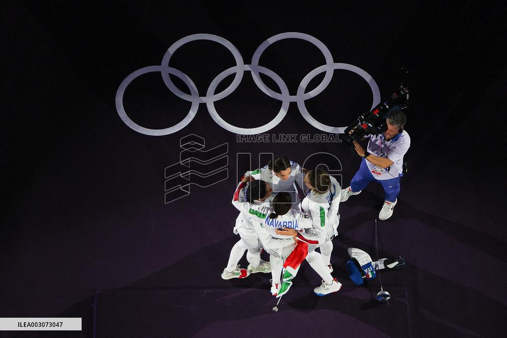 Paris 2024 - Team Italy Wins Gold In Women's Epee Team
