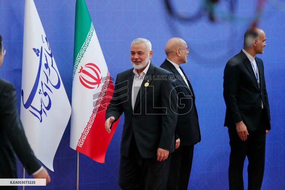 Hamas Chief Haniyeh The Day Before Being Killed - Tehran