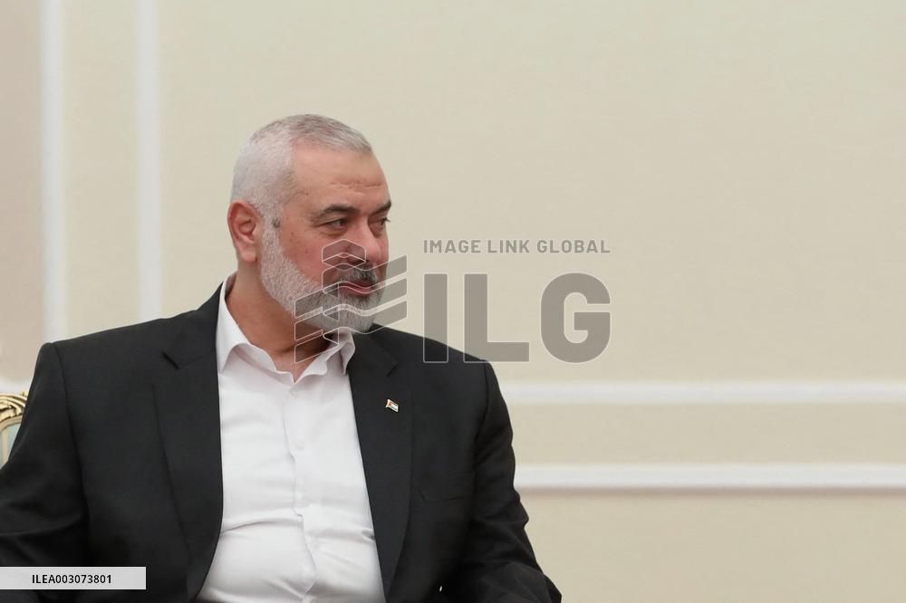 Hamas Chief Haniyeh The Day Before Being Killed - Tehran