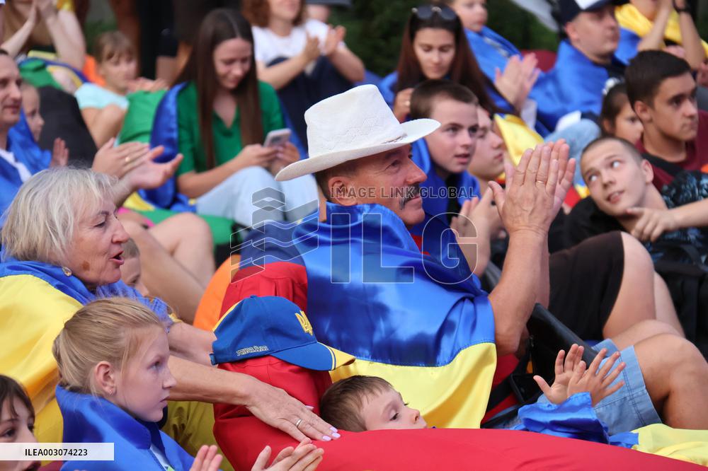 Opening of Paris 2024 Olympics marked in Kyiv fan zone