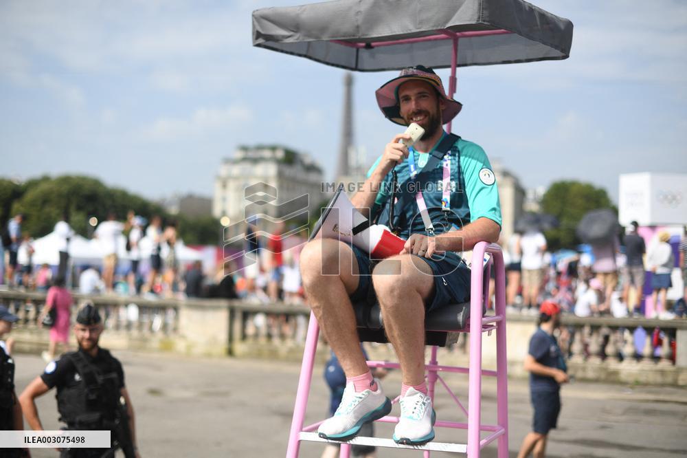 Paris 2024 - Triathlon Illustrations