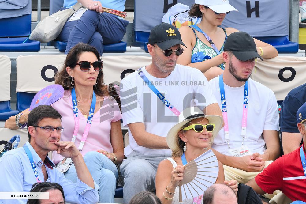 Paris 2024 - Beach Volley - Zidane And Family In The Stands