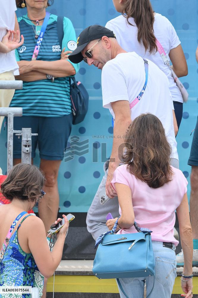 Paris 2024 - Beach Volley - Zidane And Family In The Stands