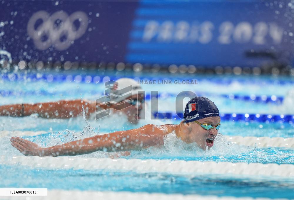 Paris 2024 - 200m Butterfly - Leon Marchand Wins Gold