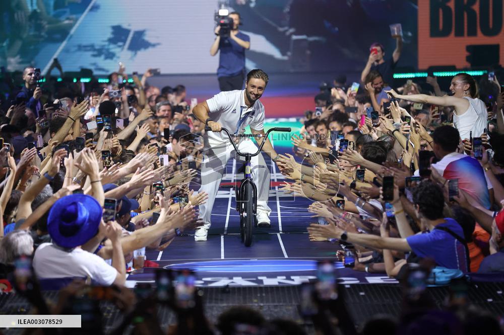 Paris 2024 - Anthony Jeanjean Celebrates His Bronze Medal At Club France