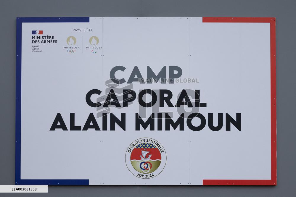 Gabriel Attal visits the Alain Mimoun military camp - Paris