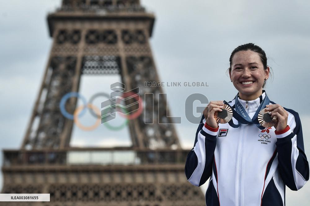Paris 2024 - Fans welcome medalists at the Parc des Champions in Paris FA