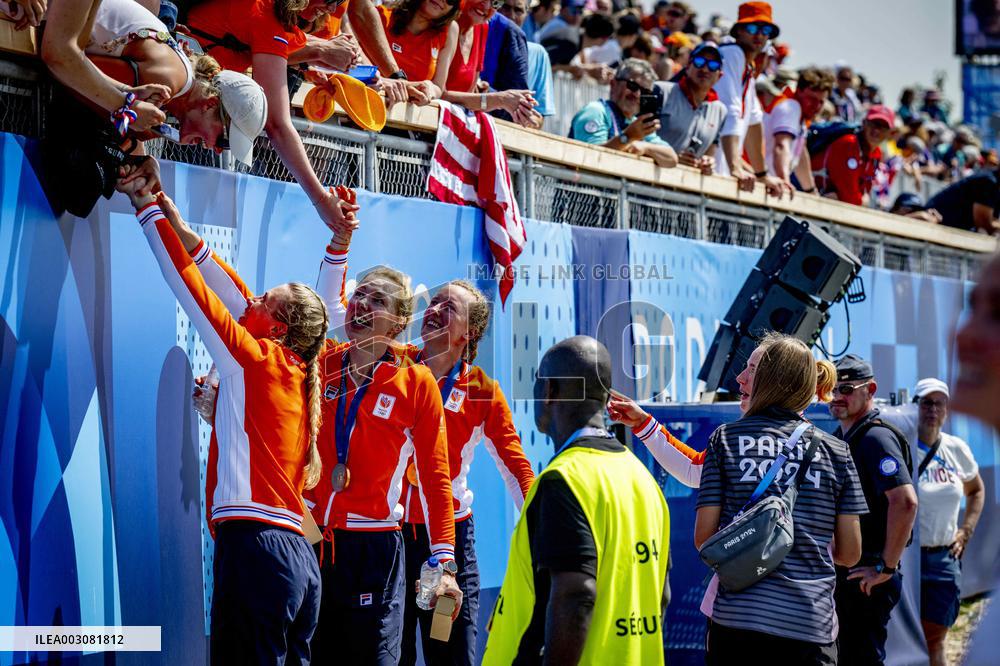 Paris 2024 - Netherlands Take Gold In Women's Four Final Rowing